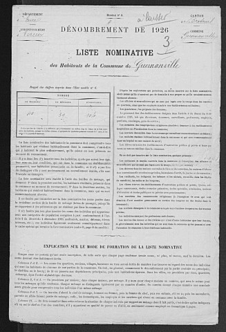 GUERNANVILLE 1926