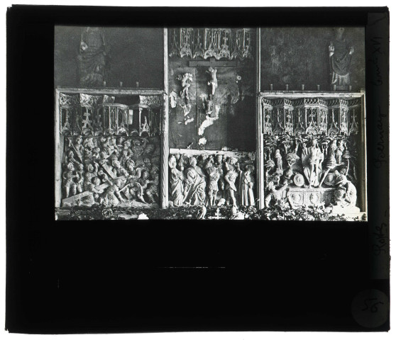 Église Saint-Pierre de Rôtes à Saint-Léger-de-Rôtes (Eure), retable.