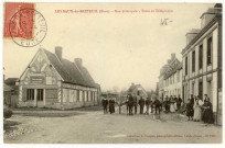 Baux-de-Breteuil (Les). Rue principale- Poste et Télégraphe.