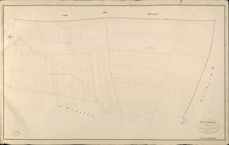 Chaignes. Section A _ de Chaignes _ 4e et dernière Feuille