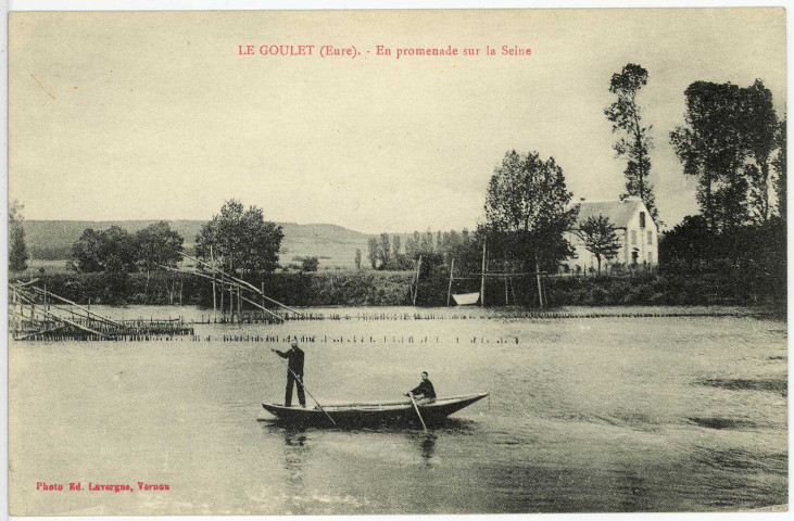 Saint-Pierre-la-Garenne. Le Goulet En promenade sur la Seine.