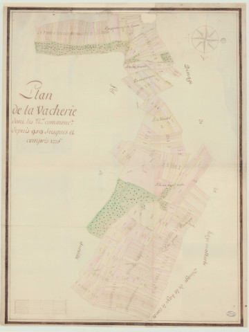 Surville - "Plan de La Vacherie". *