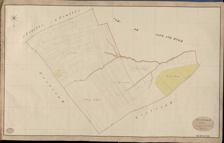 Gauciel. Section A _ de Cerisey _ 3e et dernière Feuille