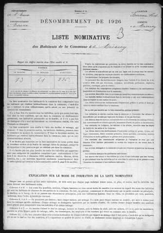 MISEREY 1926