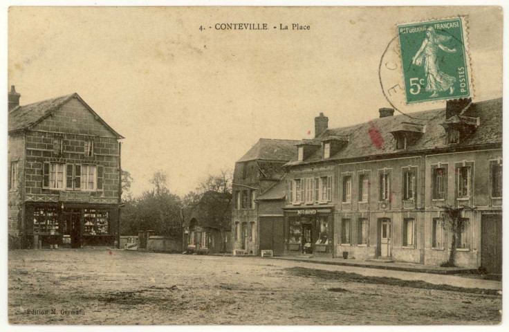 Condé-sur-Risle. La Place.