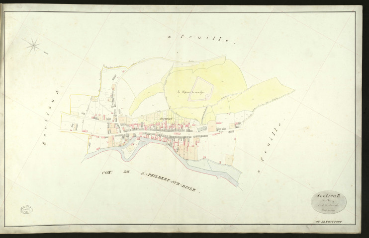 Montfort-sur-Risle. Section B _ du Bourg _ 1re de 3 Feuilles
