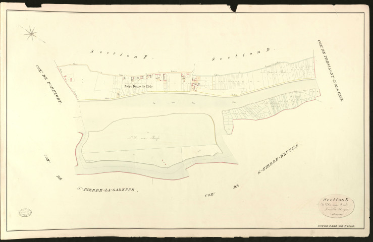 Notre-Dame-de-l'Isle. Section E _ de l'Isle aux Bœufs _ Feuille Unique