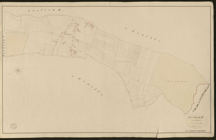 Croix-Saint-Leufroy (La). Section B _ de la Boissaie _ 2e de 3 Feuilles
