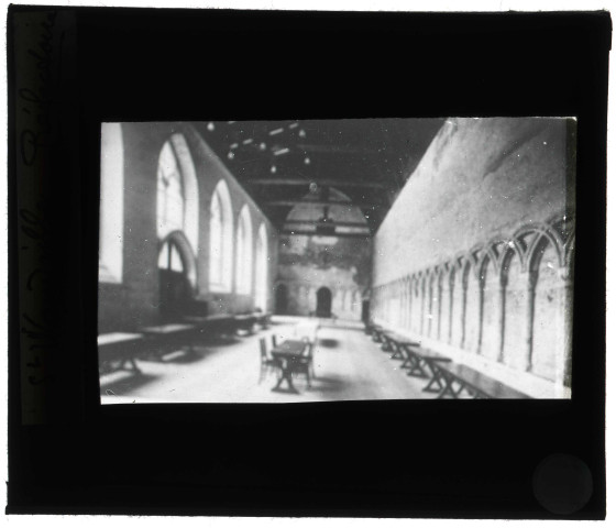Abbaye de Saint-Wandrille à Saint-Wandrille-Rançon (Seine-Maritime), réfectoire.