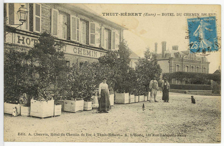 Thuit-Hébert. Hôtel du Chemin de Fer.