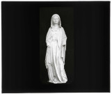 Sainte femme dite Jeanne de Saint-Martin , statue provenant de l'hôpital Saint-Jean-Baptiste d'Écouis, avant 1311 ou 1311-1313, aujourd'hui à l'église Notre-Dame d'Écouis (Eure).
