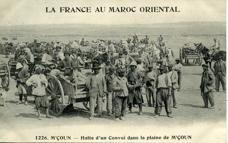 M'ÇOUN - Halte d'un convoi dans la plaine de M'ÇOUN