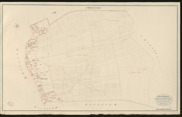 Thibouville. Section A _ de la Fosse Vauquelin et de l'Eglise _ 2e et dernière Feuille