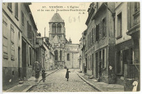 Vernon-Ville. L'Eglise et la rue de Bourbon-Penthièvre.