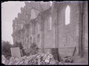 Ruines et vestiges de l'ancienne abbaye de Longpont (Aisne).
