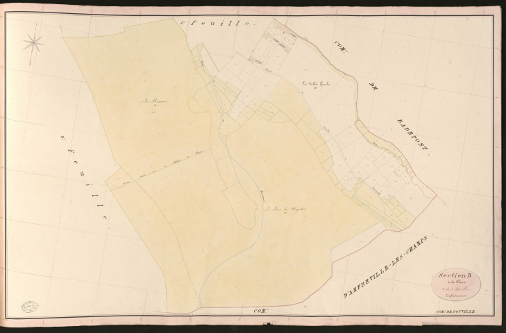 Douville-sur-Andelle. Section B _ de la Plaine _ 2e de 3 Feuilles