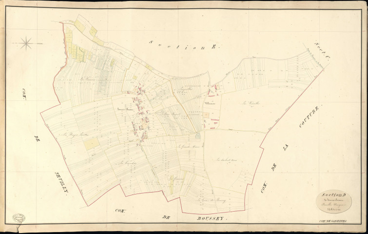 Garennes-sur-Eure. Section D _ de Tourne-Boisset _ Feuille Unique
