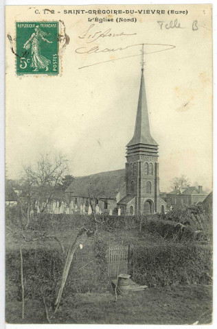 Saint-Grégoire-du-Vièvre. L'Eglise.