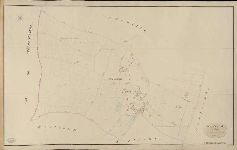 Bois-Arnault. Section B _ de l'Eglise _ 2e et dernière Feuille