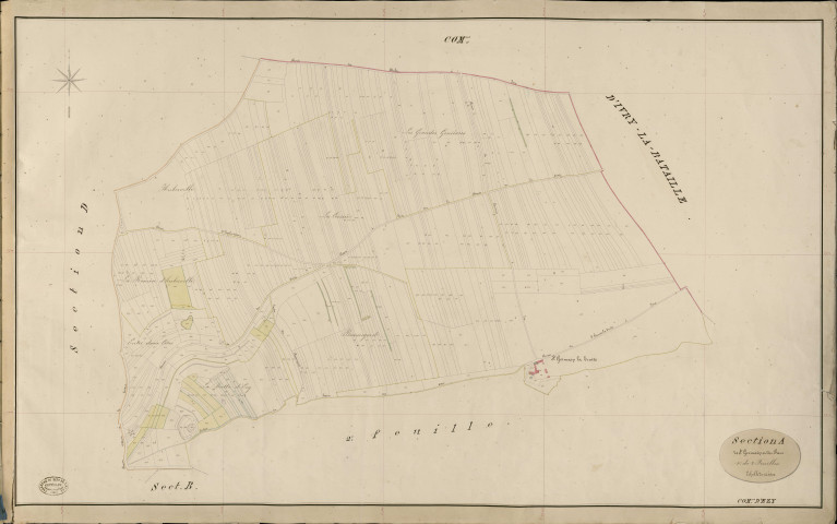 Ezy-sur-Eure. Section A _ de St Germain _ 1re de 2 Feuilles