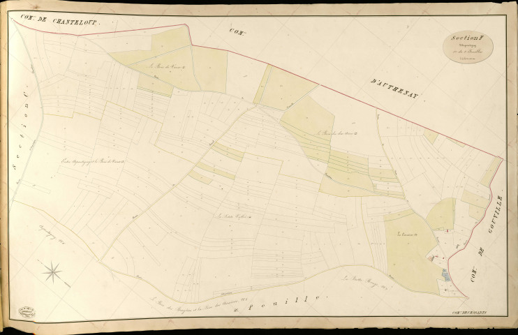 Essarts (Les). Section F _ d'Arpentigny _ 1re de 2 Feuilles