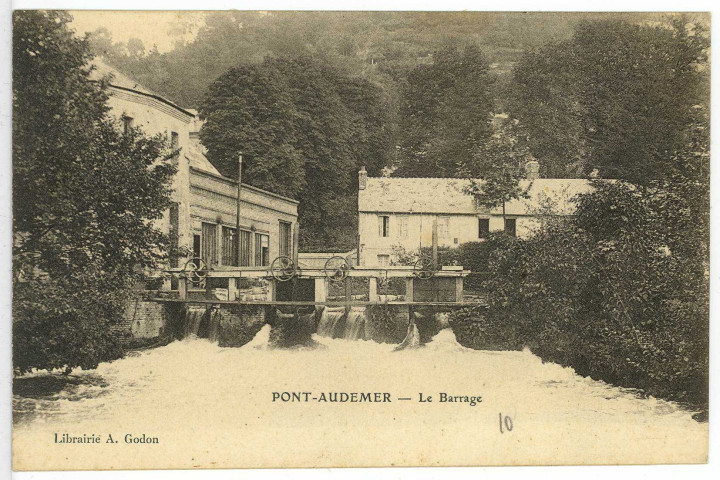 Pont-Audemer. Le Barrage.