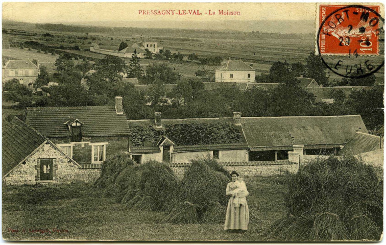 Notre-Dame-de-l'Isle. Pressagny-le-Val. - La Moisson.