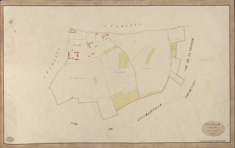 Saint-Aubin-du-Vieil-Evreux. Section D _ de Cracouville _ 2e de 3 Feuilles