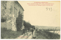 Manoir (Le). Environs de Pont-de-l'Arche. - Maison des Hautes-Loges (XIVe siècle), remarquable dans sa construction par un mélange de pierre et de silex taillé.