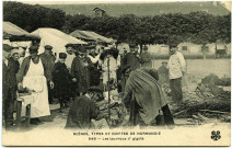 Divers. Scènes, Types et Coiffes de Normandie. - Les tournoux d'gigots.