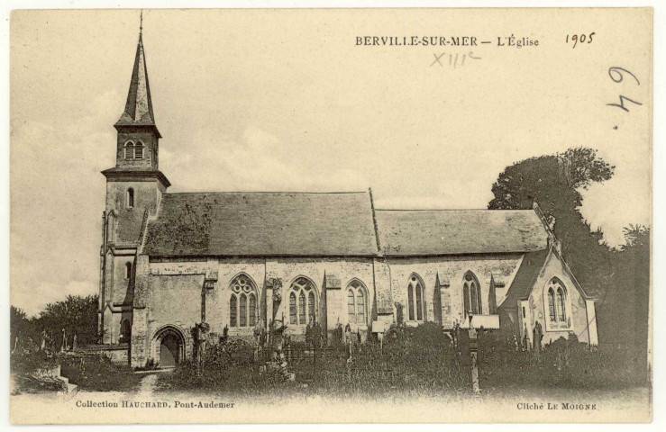 Berville-sur-Mer. L'Eglise.