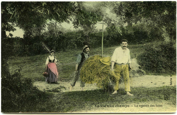 Divers. La vie aux champs. - La rentrée des foins.