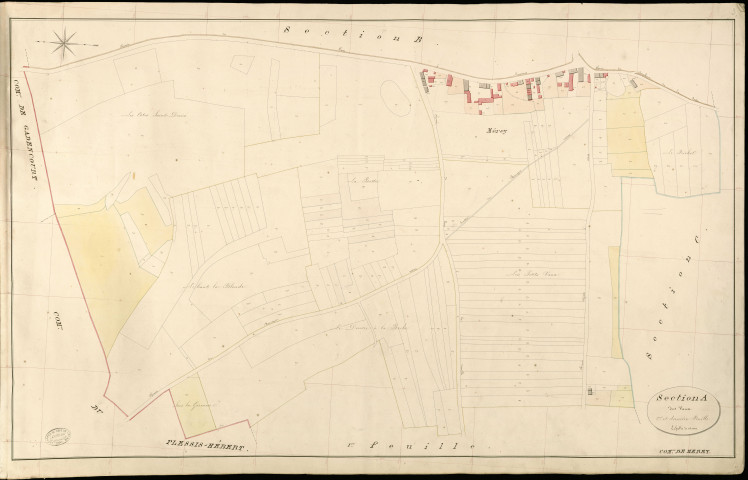 Mérey. Section A _ des Vaux _ 2e et dernière Feuille
