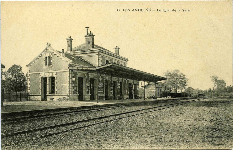 Andelys (Les). Le Quai de la Gare.