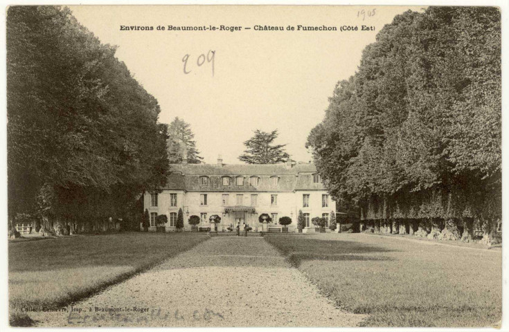 Ecardenville-la-Campagne. Château de Fumechon (côté est).