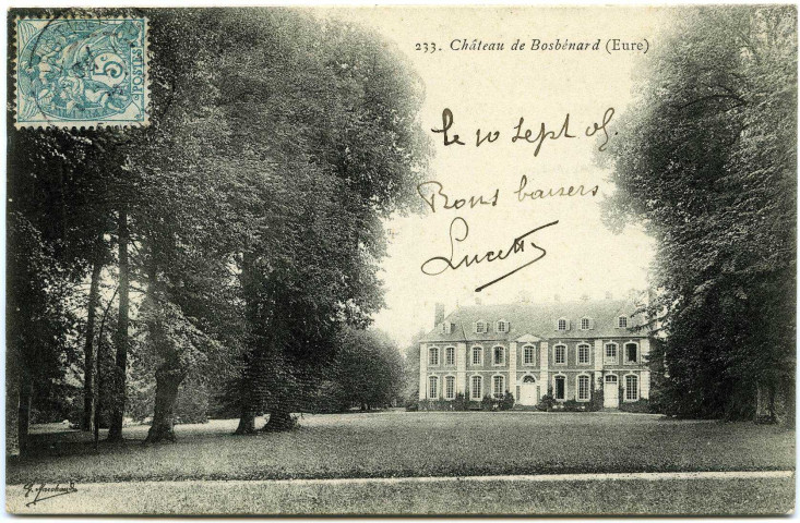 Bosc-Bénard-Commin. Château de Bosbénard.