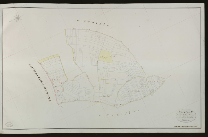 Saint-Pierre-du-Mesnil. Section B _ des Bois du Blanc Buisson _ 2e de 4 Feuilles