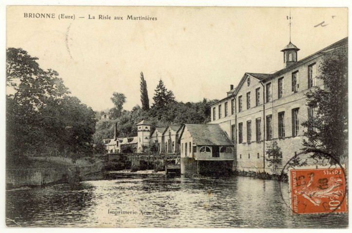 Brionne. La Risle aux Martinières.