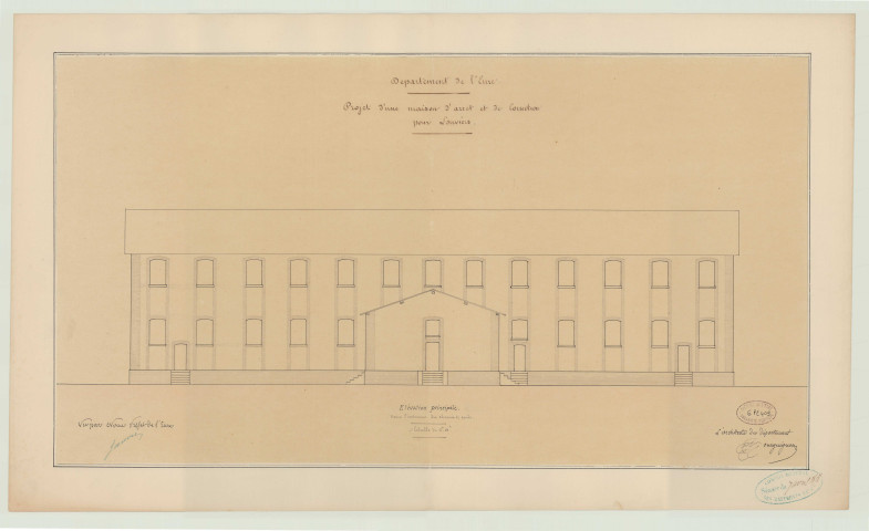 Louviers _"Projet d'une maison d'arrêt et de correction pour Louviers".