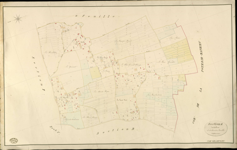 Lieurey. Section A _ des Cailloux _ 3e et dernière Feuille