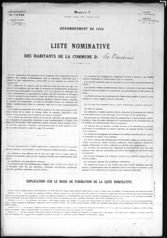 VACHERIE(LA) 1936
