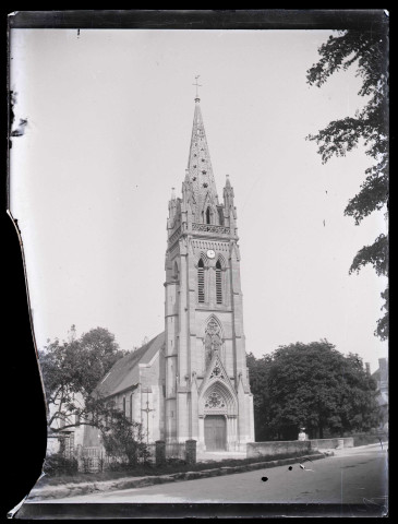 Église de Pont-Saint-Pierre (Eure), clocher.