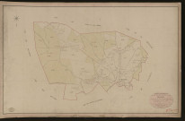 Tronquay (Le). Tableau d'assemblage du Plan Parcellaire de la Commune du Tronquay _ Canton de Lyons-la-Forêt - Andelys - Eure. _ Terminé sur le terrain le 21 octobre 1847, sous l'administration de M. Petit de Bandel, Préfet - M. Boullenger, Maire et sous la direction de M. Violas, Directeur des Contributions directes. _ M. Le Fébure, Géomètre en Chef. _ Par M. Le Grain, Géomètre de 1re classe