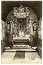 Freneuse-sur-Risle. Le Maître Autel-Retable en bois sculpté (XIIIe siècle).