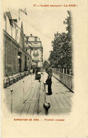 Andelys (Les). Exposition de 1900 - Trottoir roulant.