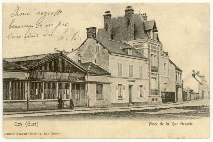 Ezy-sur-Eure. Place de la Rue Grande.