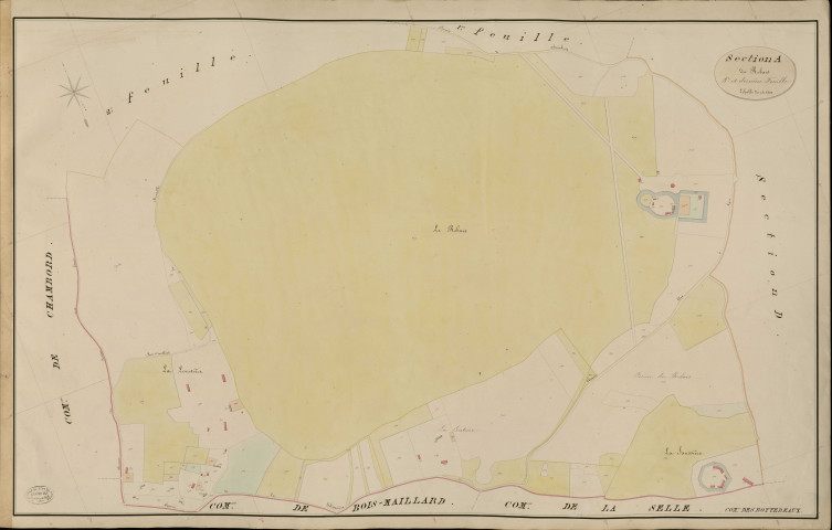 Bottereaux (Les). Section A _ du Rebais _ 3e et dernière Feuille