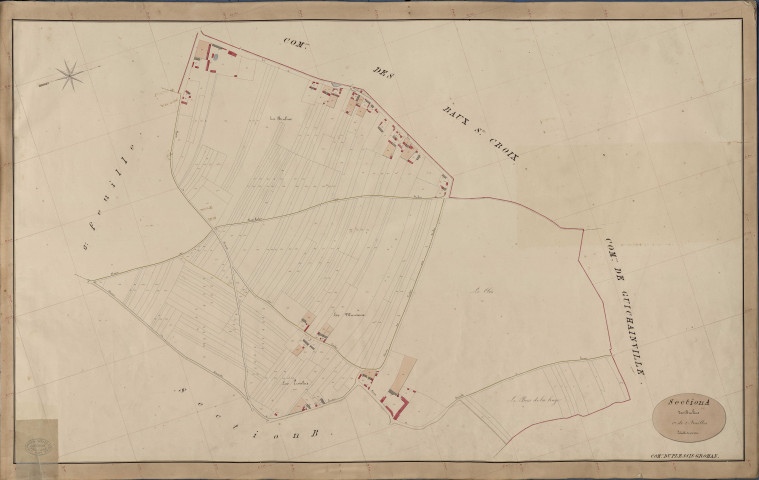 Plessis-Grohan (Le). Section A _ des Brulins _ 1re de 2 Feuilles