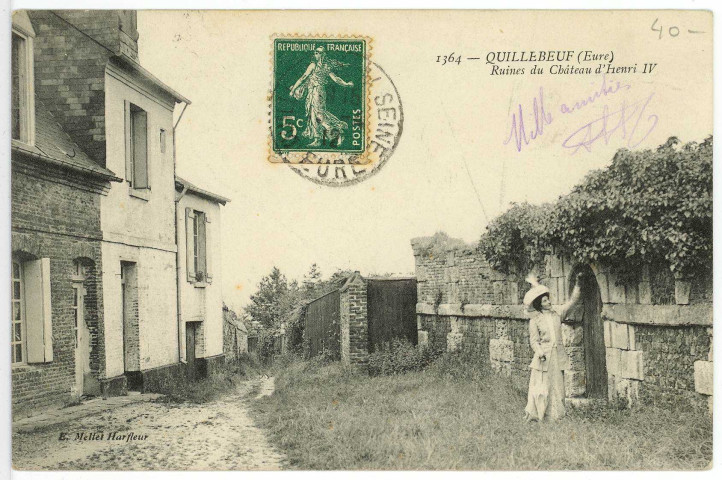Quillebeuf-sur-Seine. Ruines du Château d'Henri IV.