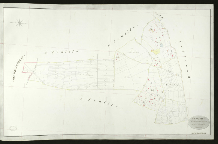 Illeville-sur-Montfort. Section C _ du Buissonnet et du Kara _ 4e de 5 Feuilles